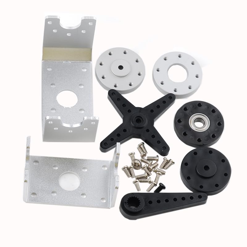 150KG Robot Arm Servo High Torque Digital Servo 270 Degree Waterproof IP66 Full Metal Gear with U-Shaped Mount for 1/5 RC Car Robot - size: 150KG 270°