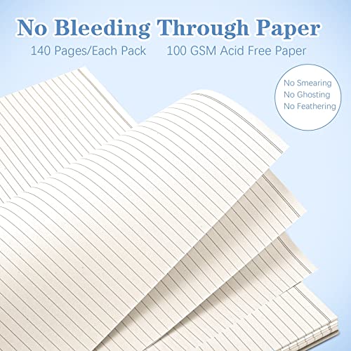 Spiral Notebook, College Ruled Notebook Journal, 4 Pack Large B5 Lined Notebooks for Work, School, Notes Taking, 8" x 10" Subject Notebook, 560 Thick Paper, 24pcs Index Tabs, Assorted Pastel Notebook - size: 8" x 10", style: College Ruled