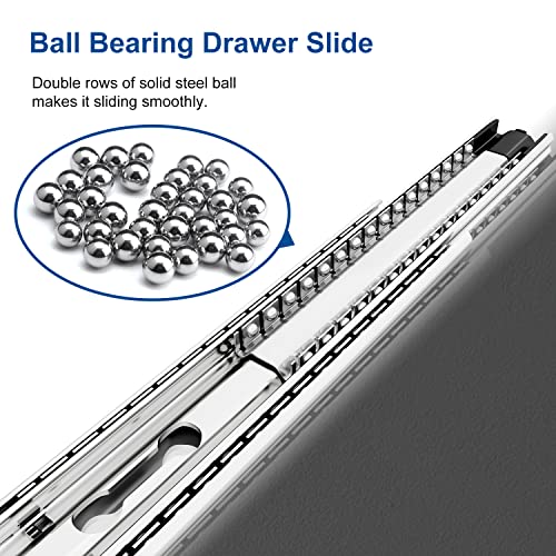 VADANIA #A53 40" Heavy Duty Drawer Slide Without Lock, 1-Pair - color: #A53 - Without Lock, size: 40 Inch