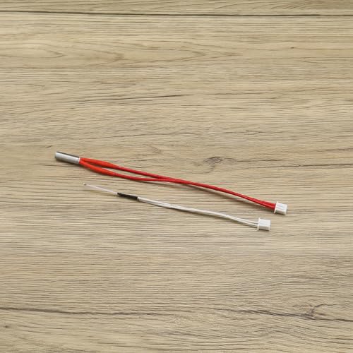 ECSiNG Set of 4 3D Printer Heating Rod Thermistor Kit 12V 40W Heating Rod Thermistor Temperature Sensor Compatible with Anycubic Mega i3 Mega Pro 3D Printers Parts