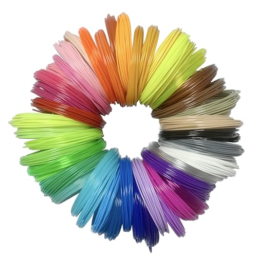 3D Pen PLA Print Filament Refills 1.75mm 20 Color 328 Ft 16.4 Ft Ea