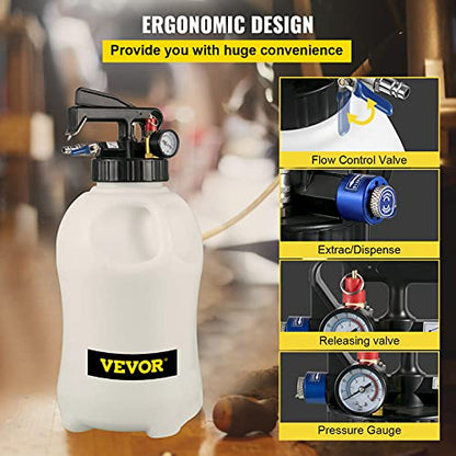 VEVOR Transmission Fluid Pump 2 Way ATF Refill System, 10 Liter Dispenser