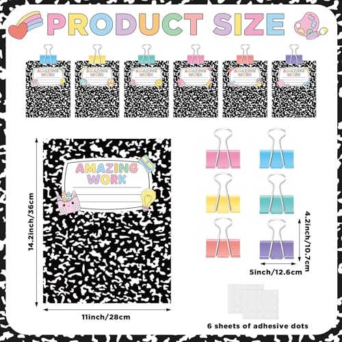Composition Display Bulletin Board Student Work Classroom Display Bulletin Board Decor Inspirational Student Work Wall Cutout Back to School Borders for Teacher Classroom Office Chalkboard Wall Decor