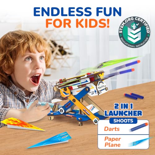 Smartivity 2in1 Hydraulic Aeroplane & Dart Launcher STEM Kit Ages 6-14 - style: Hydraulic Plane Launcher