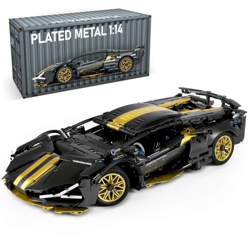 Collectible Sports Race Cars Building Set 1:14 Scale - color: Gold