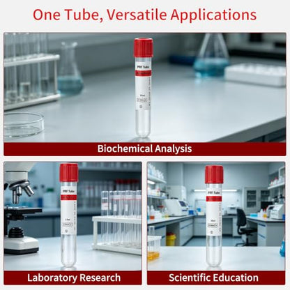 50 Pcs 10mL Plain Plastic Tubes Individually Sealed for Lab Use - style: 50PCS-10ML