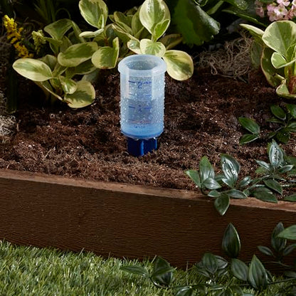 Taylor Break and Freeze Proof Flexible Silicone Sprinkler Gauge, Measures Outdoor Rain, Precipitation, and Sprinkler Systems, Easy to Read for Garden, Lawn, Patio, Backyard, or Outside, 2-Inch, Blue - size: 2 Inch