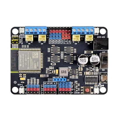 Maker-ESP32 Dev Board, 3.5A Motor Driver (4 DC/2 Stepper/4 Servo), 2.4GHz WiFi & Bluetooth, ESP32-WROOM-32E Microcontroller, LEGO Compatible, Arduino & MicroPython Support for Robotics DIY STEM - color: Brick-Ready Kit