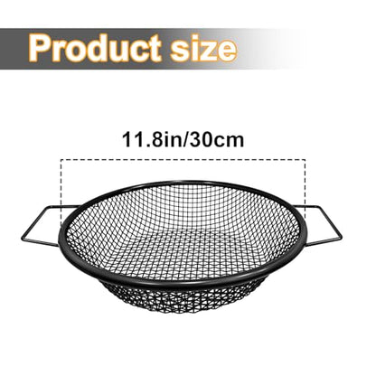 2PCS Soil Sifter for Gardening, Rock Sifter for 5 Gallon Bucket,Compost Sifter Dirt Sifter,Captures Dirt Rocks Sawdust Black Handle Upgrade Version - color: 2Pcs Black
