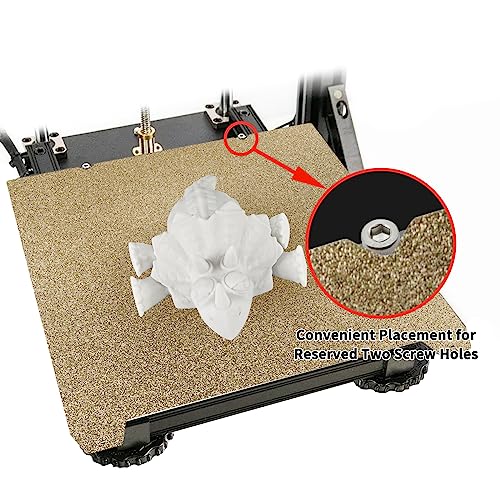 IdeaFormer-3D Double Sided Textured PEI Sheet 235x235mm, Flexible PEI Spring Steel (No Magnetic Build Plate) for Creality K1C/K1/SE/Ender 5 S1/Ender 3/Ender 3 Pro/Ender 3 V2/Ender 3 S1 Pro/Ender 3 Neo - color: Double Sided Textured Gold PEI