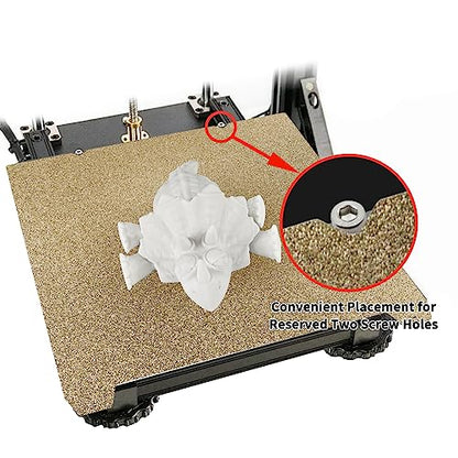 IdeaFormer-3D Double Sided Textured PEI Sheet 235x235mm, Flexible PEI Spring Steel (No Magnetic Build Plate) for Creality K1C/K1/SE/Ender 5 S1/Ender 3/Ender 3 Pro/Ender 3 V2/Ender 3 S1 Pro/Ender 3 Neo - color: Double Sided Textured Gold PEI