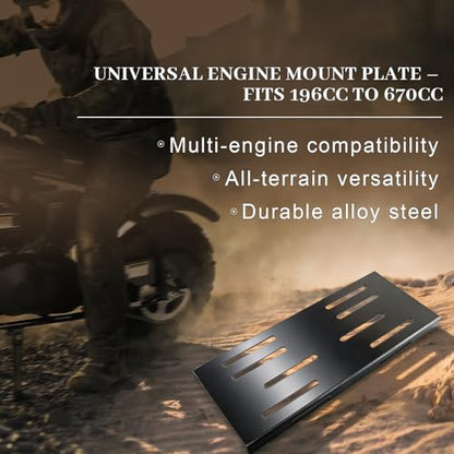 Engine Motor Mounting Plate for Predator 212cc 196cc 420cc 670cc Engine - color: Silver