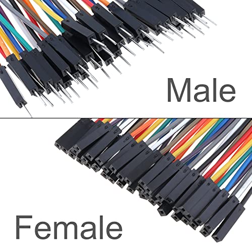 120Pcs Breadboard Jumper Wires,30 cm 40 Pin Male to Female - size: 11.8 inch (30 cm), style: Female to Female