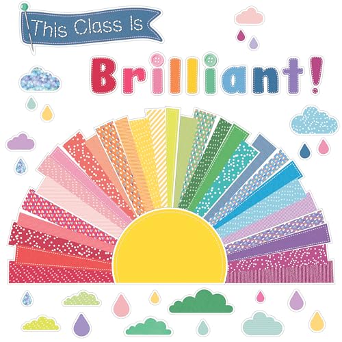 Carson Dellosa Crafty Welcome Sun Motivational Bulletin Board Set, 69-PC - color: Welcome Sun