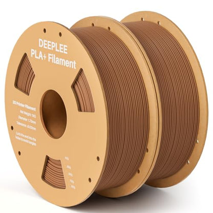 PLA+ 1.75mm 3D Printer Filament 2 Pack 1kg Brown - color: 2*brown