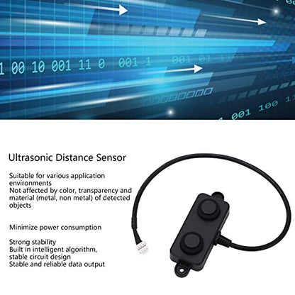 Ultrasonic Distance Sensor, IP67, Intelligent Algorithm, Long Range, Proximity Sensor, Reliable Industrial Grade, for Robot Obstacle Avoidance, Smart Parki