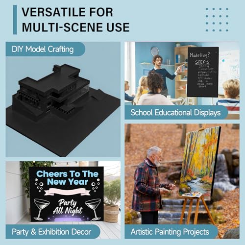 4 Pack Foam Board 24"x36", 0.23 Inch Thickness Poster Board, Black - color: Black, size: 24X36