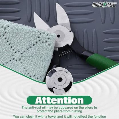 Precision Side Cutter 7 Inch Wire Cutting Diagonal Wire Cutters - size: 7”