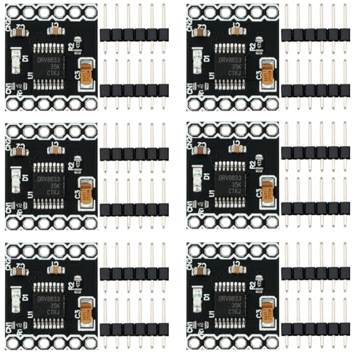 WWZMDiB 6Pcs DRV8833 DC Motor Driver Controller Board 1.5A Dual H Bridge