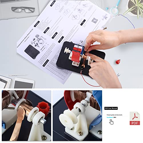 Electric Motor Kit, Icstation DIY Model Motor 3V 6V DC Motors Simple Assemble Kit for Adult