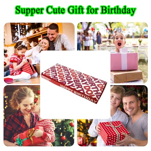 4 Pack Birthday Dough Gift Box – Funny Donut-Themed Money Holder for Cash, Gift Cards, Scratch-Offs – Gag Birthday Box for Men Women Family Friends – Foldable Treat Style - color: 4 Pack Dough