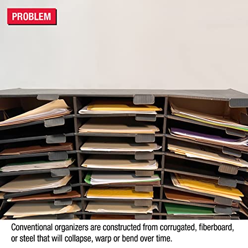Ultimate Office TierDrop Desktop Organizer, 12 Compartment Sorter, 3-Wide - size: 12-Compartment Unit