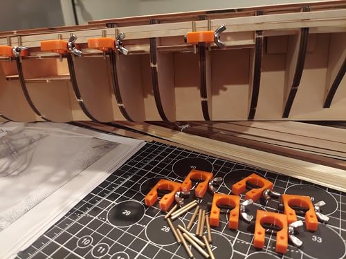 Hull Clamp Set For Model Ship Building (Gray) - color: Gray