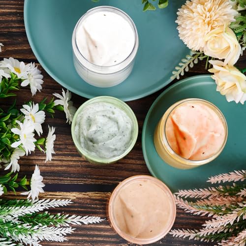 Eternal Moment 36 Pack 3 OZ Plastic Jars Clear Cosmetic Container with Lids - color: Clear Lid, size: 3 Ounce