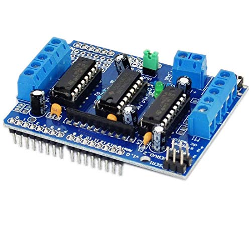 HiLetgo L293D DC Motor Drive Shield Stepper Motor Drive Shield Expansion Board for Arduino Duemilanove Raspberry Pi (Pack of 2) - size: Small (Pack of 2)