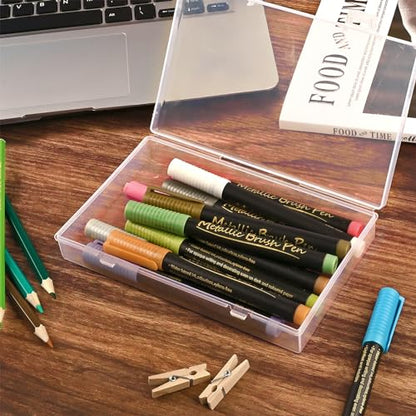 Clear Small Plastic Storage Containers with Lids, 24 Pack - size: 4 Size 24 Pcs
