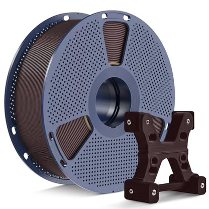 PETG Filament 1.75mm Dark Brown Color, Ultra Tough, Heat Optimized, Odorless, 1kg(2.2lbs) SUNLU PETG 3D Printer Filament, Dimensional Accuracy +/- 0.02mm, Roasted Chestnut - color: 1kg - Roasted Chestnut