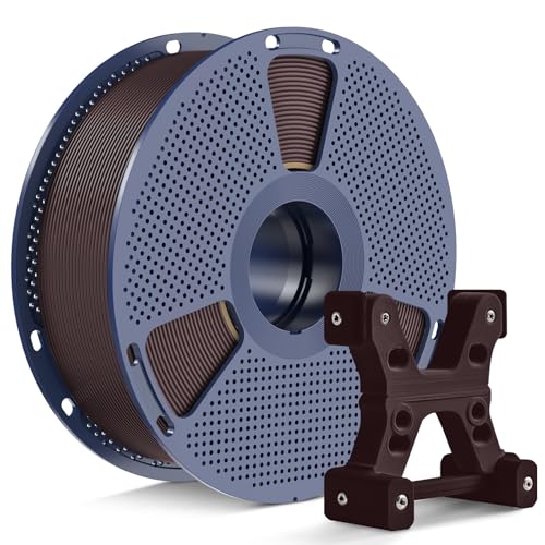 PETG Filament 1.75mm Dark Brown Color, Ultra Tough, Heat Optimized, Odorless, 1kg(2.2lbs) SUNLU PETG 3D Printer Filament, Dimensional Accuracy +/- 0.02mm, Roasted Chestnut - color: 1kg - Roasted Chestnut