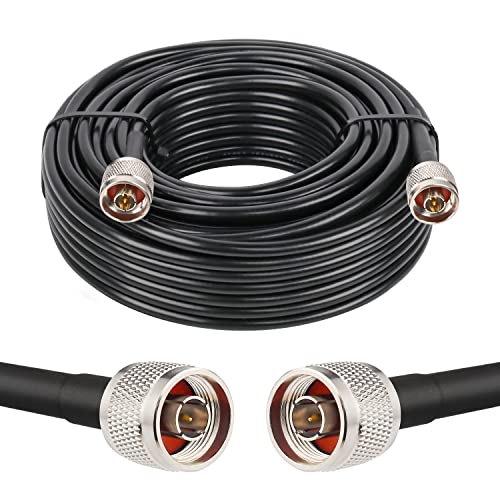XRDS -RF N 100FT Type N Coax Extension Cable N Male to N Male Connector Pure Copper Low Loss - size: 100 FT