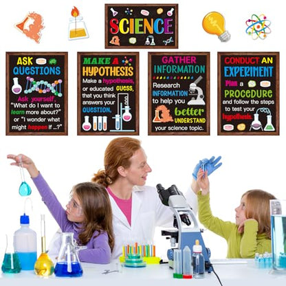 39 Pieces Science Bulletin Board Set Science Classroom Posters Cutouts for Classroom School Decoration Supplies