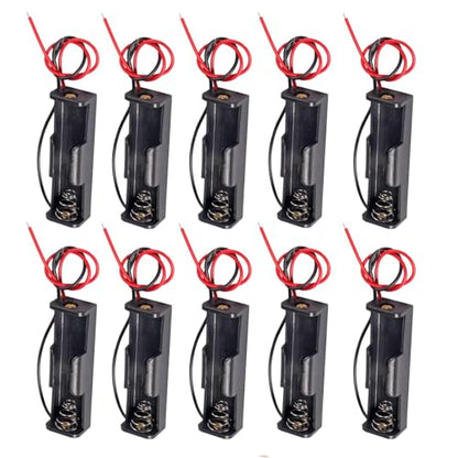 10pcs Single AA Battery Holder 1x 1.5V AA Battery Holder AA Battery Holder with Wires