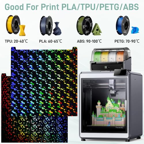 2026 Upgrade Double Sided Build Plate for Creality K2 Plus - color: Stars + Fragments