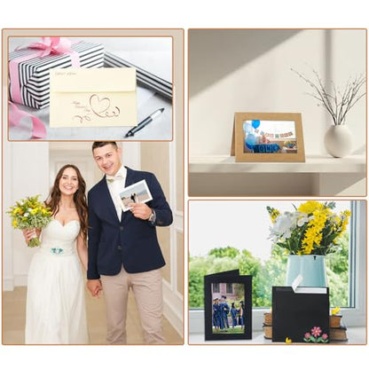 Silunkia 60 Packs Cream Photo Frame Cards and Envelopes for 5 x 7 Picture - color: Cream, size: 5x7