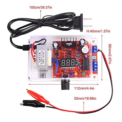 LM317 Adjustable Power Supply DIY Kit, PEMENOL AC-DC 110V to 1.25V-12V Regulated Voltage Module with LED Display, Signal Generator&Power Supply Module, Electronics Soldering Practice Kit for Learning