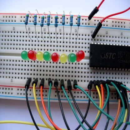 6pcs 400 Point Breadboard Kit, Solderless PCB Breadboard Prototype Circuit Kit for Arduino Project Small Bread Board Electronics for Circuits PCB Prototype Board.