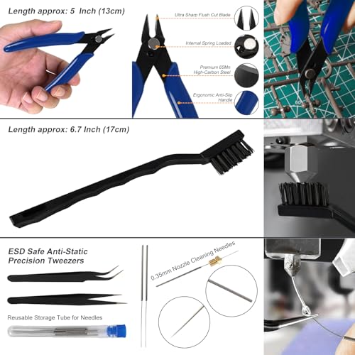 73pcs 3D Printer Tool Kit with Storage Bag, 3D Printer Accessories