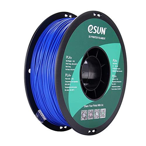 eSUN PLA PRO (PLA+) 3D Printer Filament, Dimensional Accuracy +/- 0.03mm, 1kg Spool, 1.75mm, Blue - color: Blue