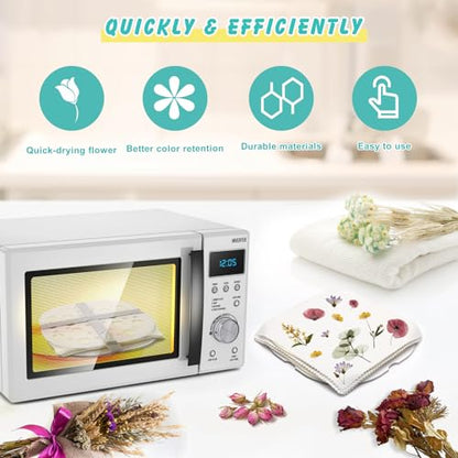 Coldairsoap Microwave Flower Press Kit for Adults 4 Layers 8" x 8"
