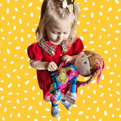 June Garden 15" Belle Montessori Learn-to-Dress Plush Doll - color: Belle