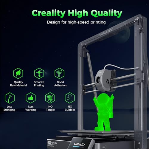 Creality Official Hyper PLA Filament 1.75mm, Glow in The Dark Filament, 3D Luminous PLA Printer Filament, RFID Filament, Best with UV Lamps, Fit Most FDM 3D Printers, 1kg Spool (2.2 lbs) Green - color: Luminous Green