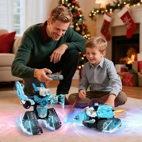 3 in 1 Robot Building Kits for Kids - STEM Birthday Gifts for 6 7 8 9 10 11 12+ Year Old Boys - Educational DIY Science Projects, Robotics Toys with APP & Remote Control