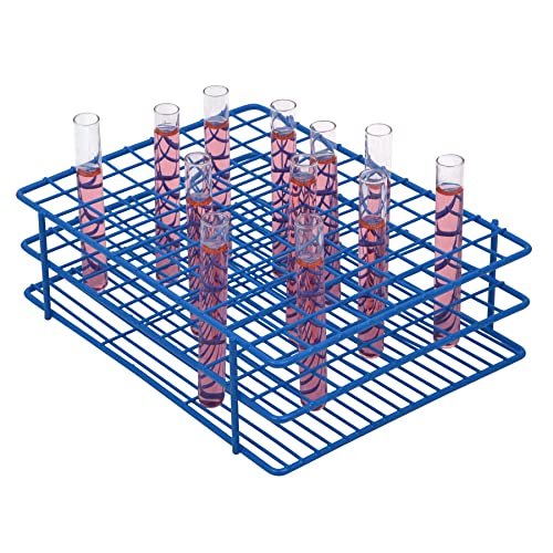 SP Bel-Art Poxygrid Test Tube Rack; For 10-13mm Tubes, 108 Places, Blue (F18753-0001) Made in USA - size: 108 Places, style: 108 Places