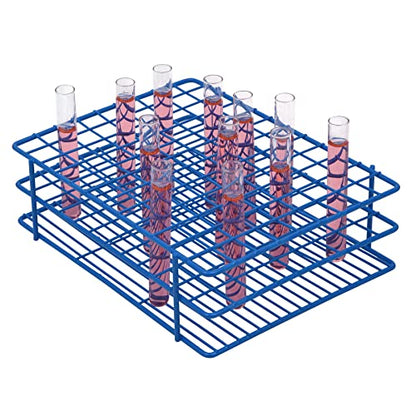 SP Bel-Art Poxygrid Test Tube Rack; For 10-13mm Tubes, 108 Places, Blue (F18753-0001) Made in USA - size: 108 Places, style: 108 Places