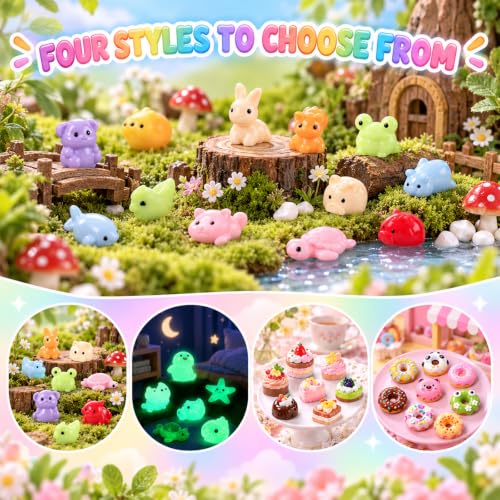 60Pcs Mini Resin Models, Mystery Bag Mini Resin Donut Styles A - color: Multicolor