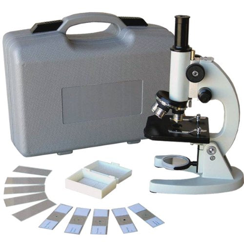 AmScope M60A-TK 640X Glass Optics All-Metal Monocular Compound Microscope
