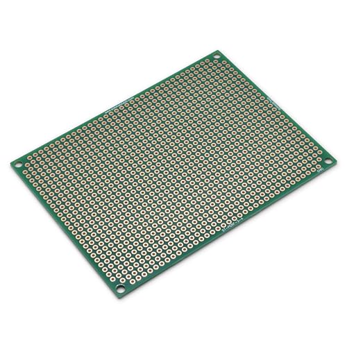 Double Sided ENIG Perf Board, PCB Board, Electronic Circuit Board for DIY Prototype Circuit, FR4, Plated Through Hole Solder Prototype Board, ST-PERF (3" x 4") - style: 3" x 4"